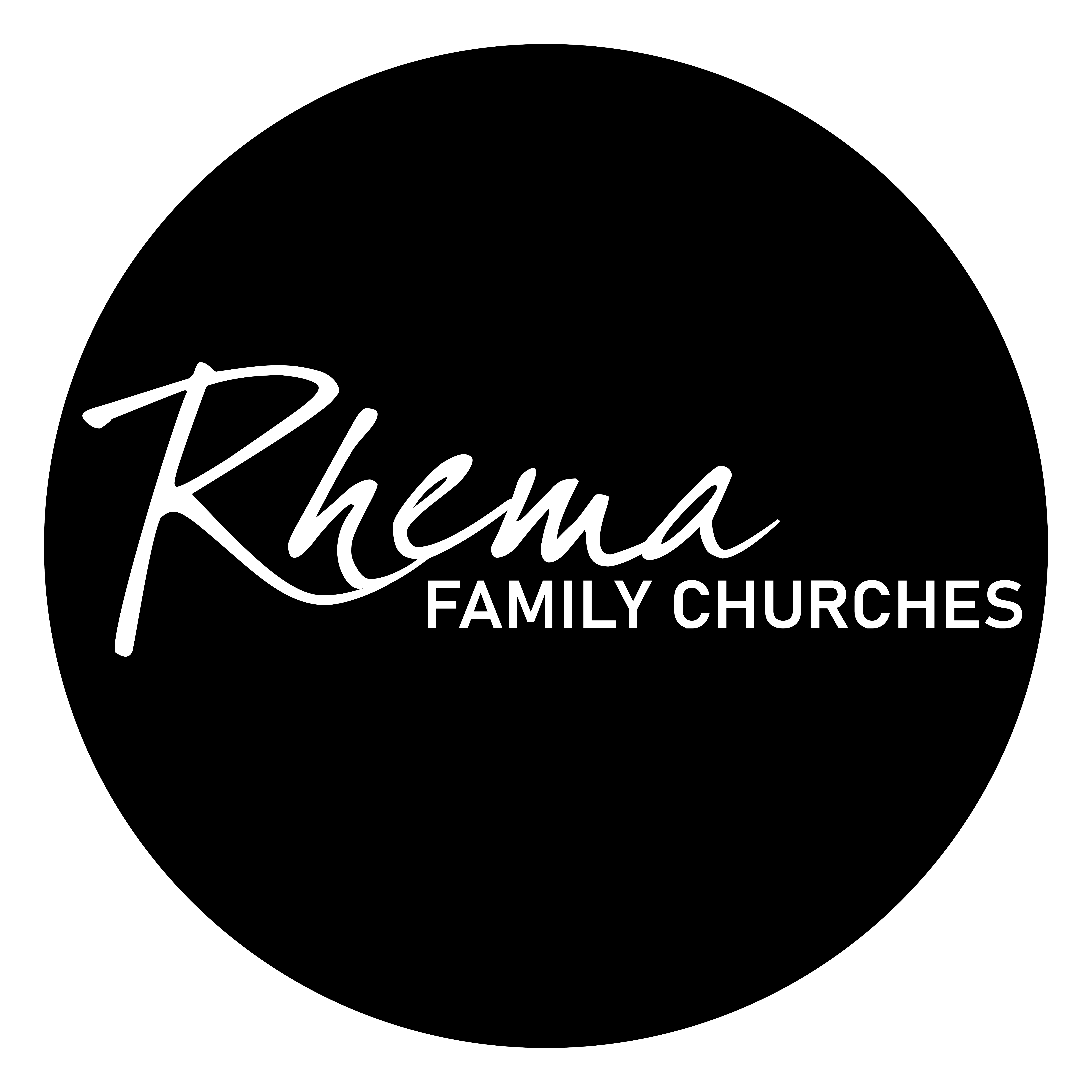 Rhema family chuches logo round border